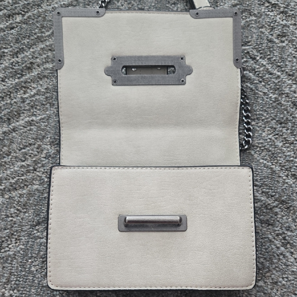VENUS Cream Crossbody Bag with Turquoise Accents - Picture 10 of 15